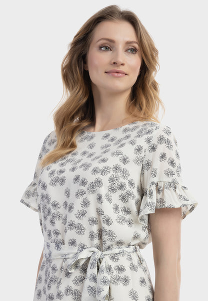 Albee Women's Midi Dress With Ruffles