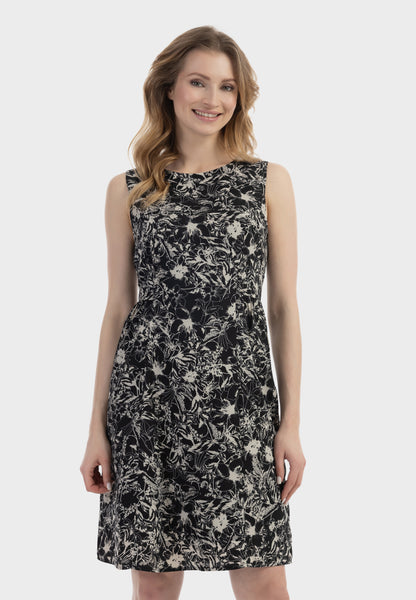 Albee Women's Midi Dress With A Retro Print