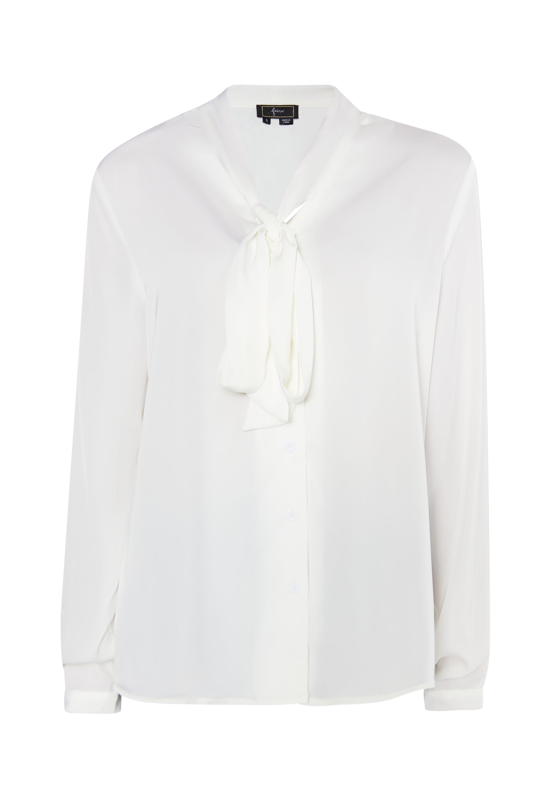 faina Damen Krawattennackenbluse
