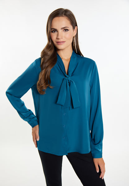 faina Damen Krawattennackenbluse