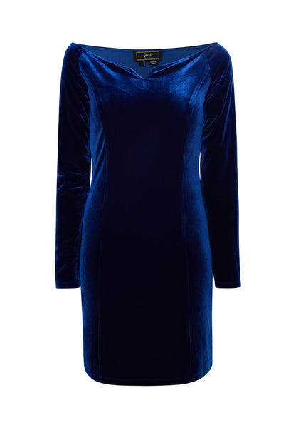 faina Damen Mini Kleid mit langen Ärmeln