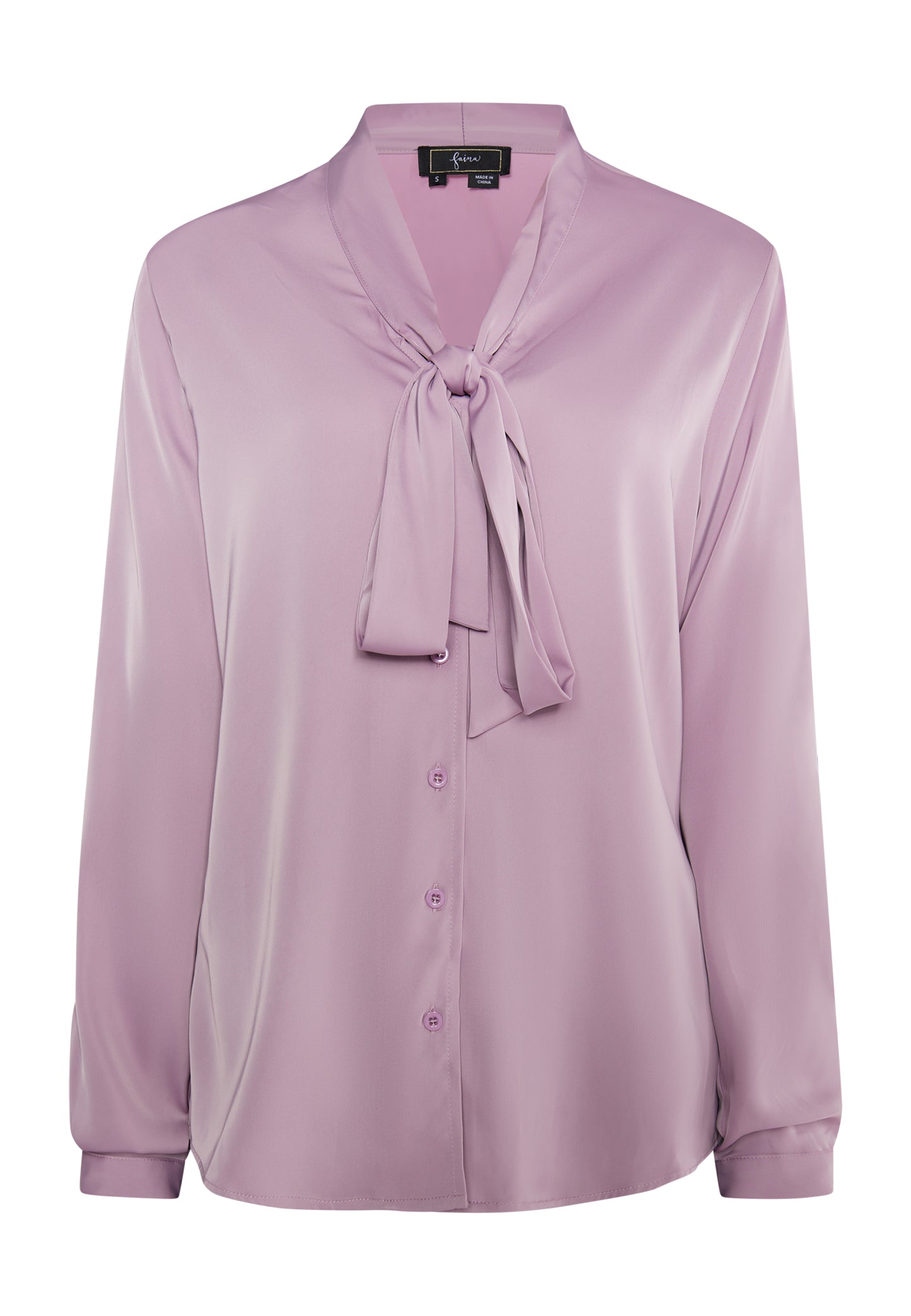 faina Damen Krawattennackenbluse