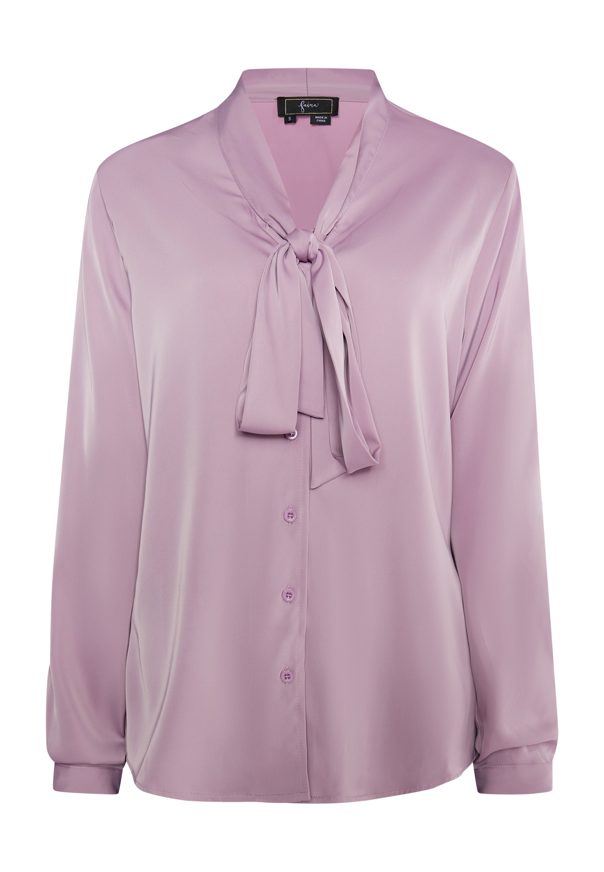 faina Damen Krawattennackenbluse