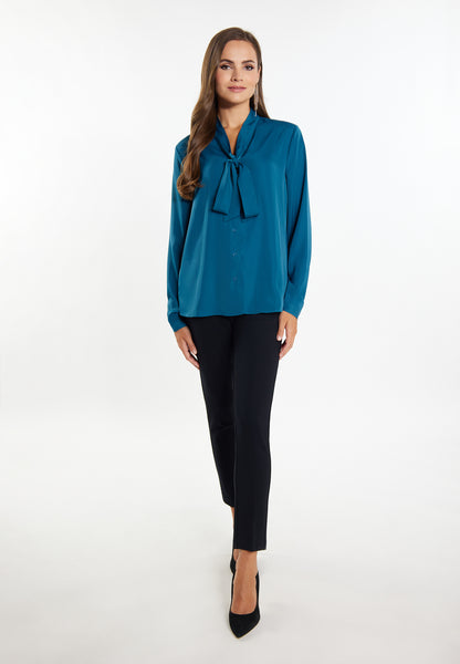 faina Damen Krawattennackenbluse