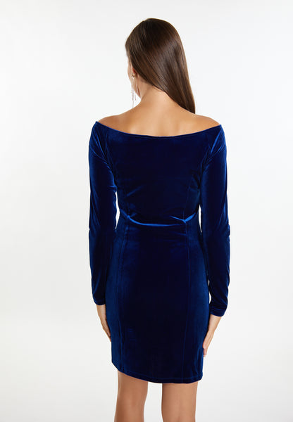 faina Damen Mini Kleid mit langen Ärmeln