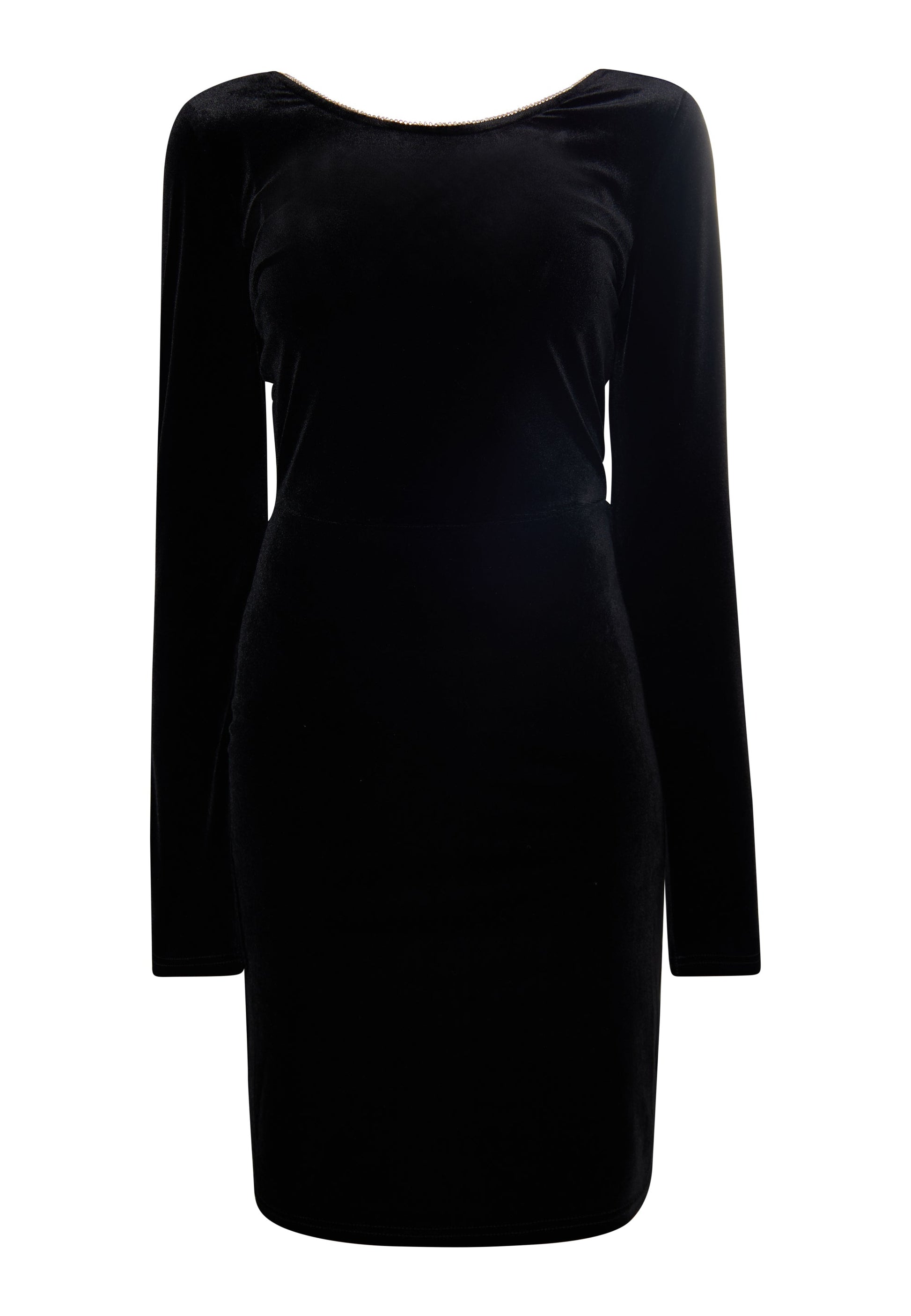 Faina Women's Velvet Dress With Rhinestones