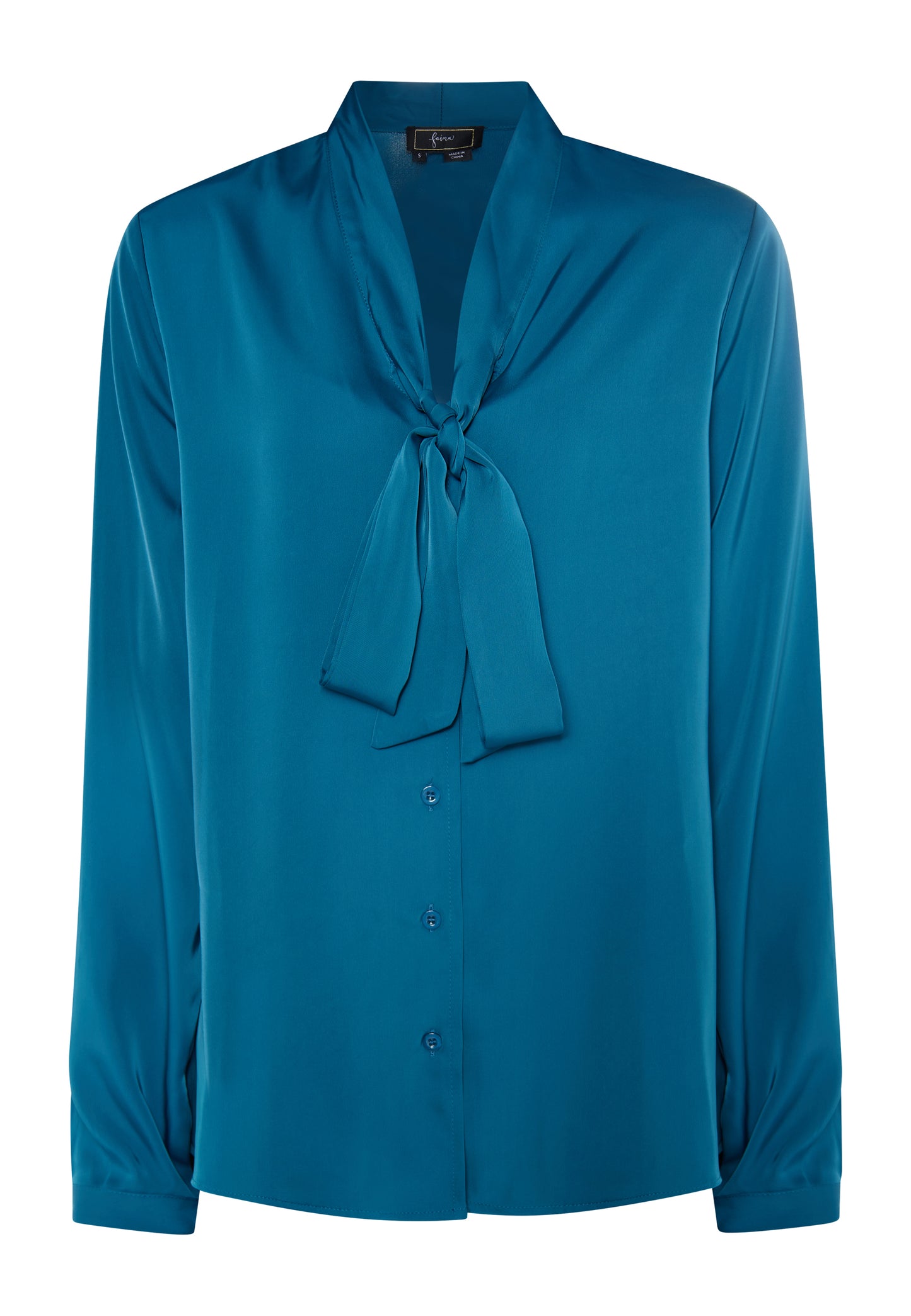 faina Damen Krawattennackenbluse