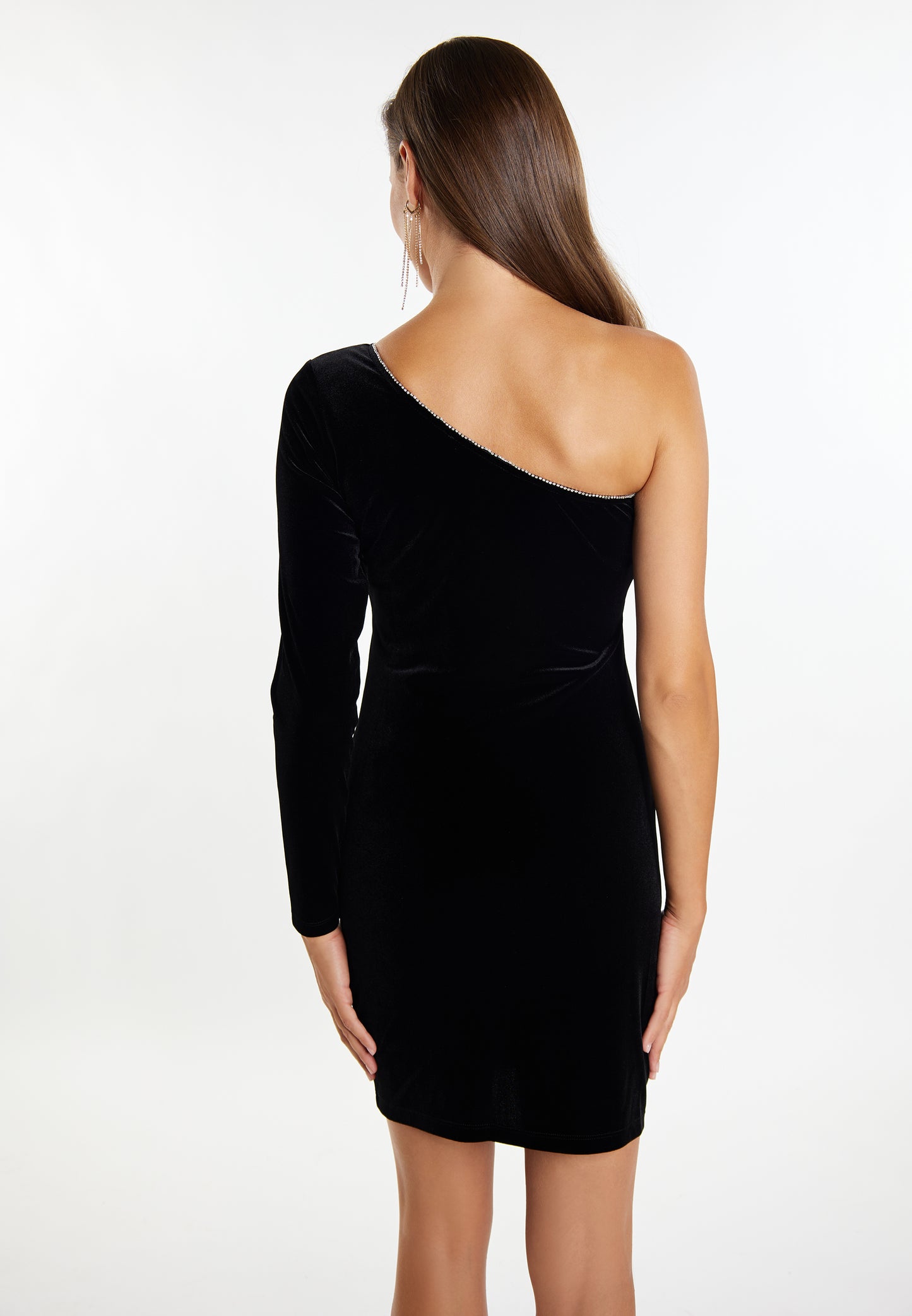 faina Damen One Shoulder Minikleid