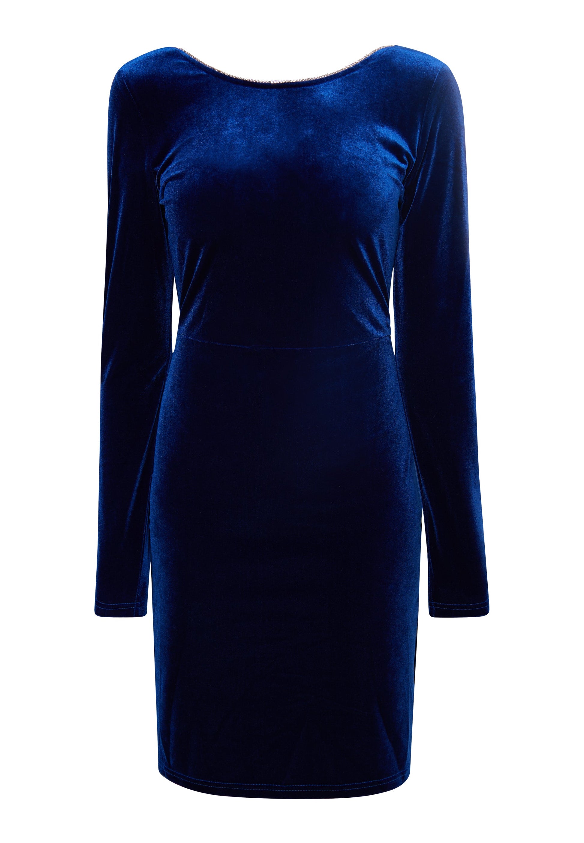 Faina Women's Velvet Dress With Rhinestones