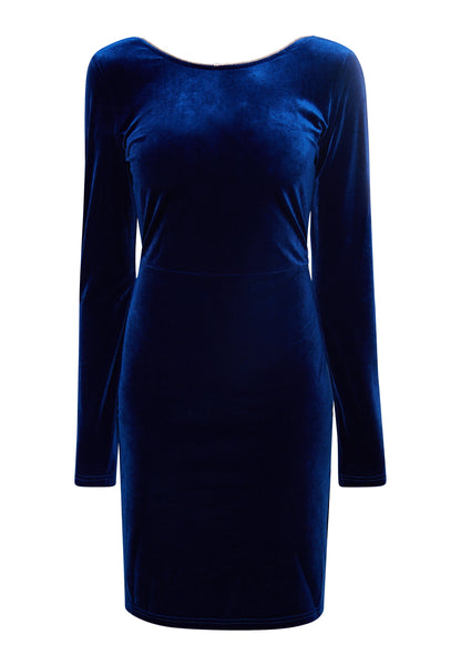 Faina Women's Velvet Dress With Rhinestones