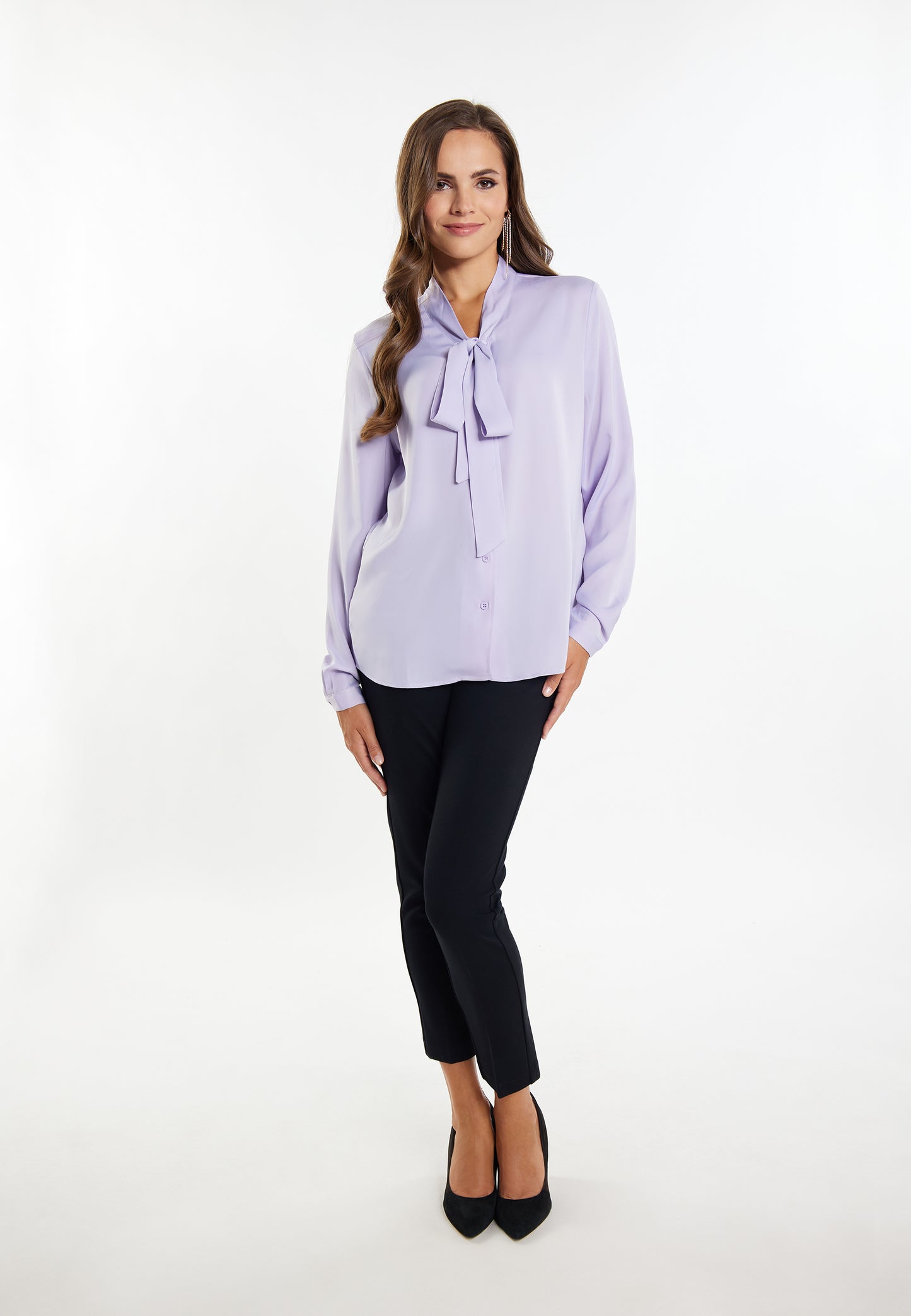faina Damen Krawattennackenbluse