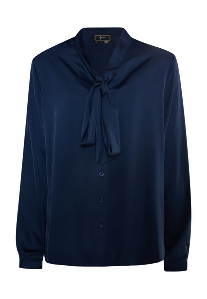 faina Damen Krawattennackenbluse