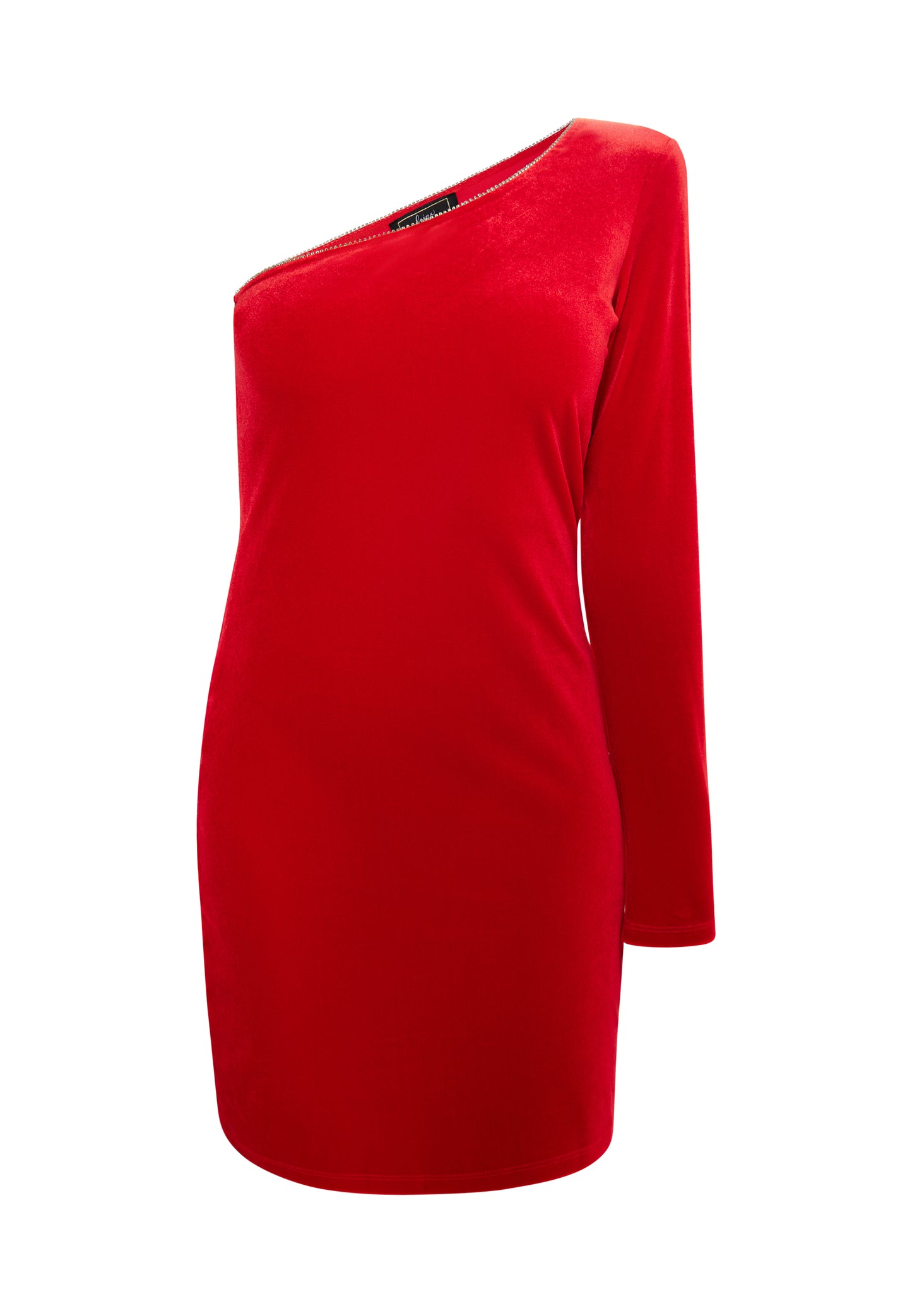 faina Damen One Shoulder Minikleid