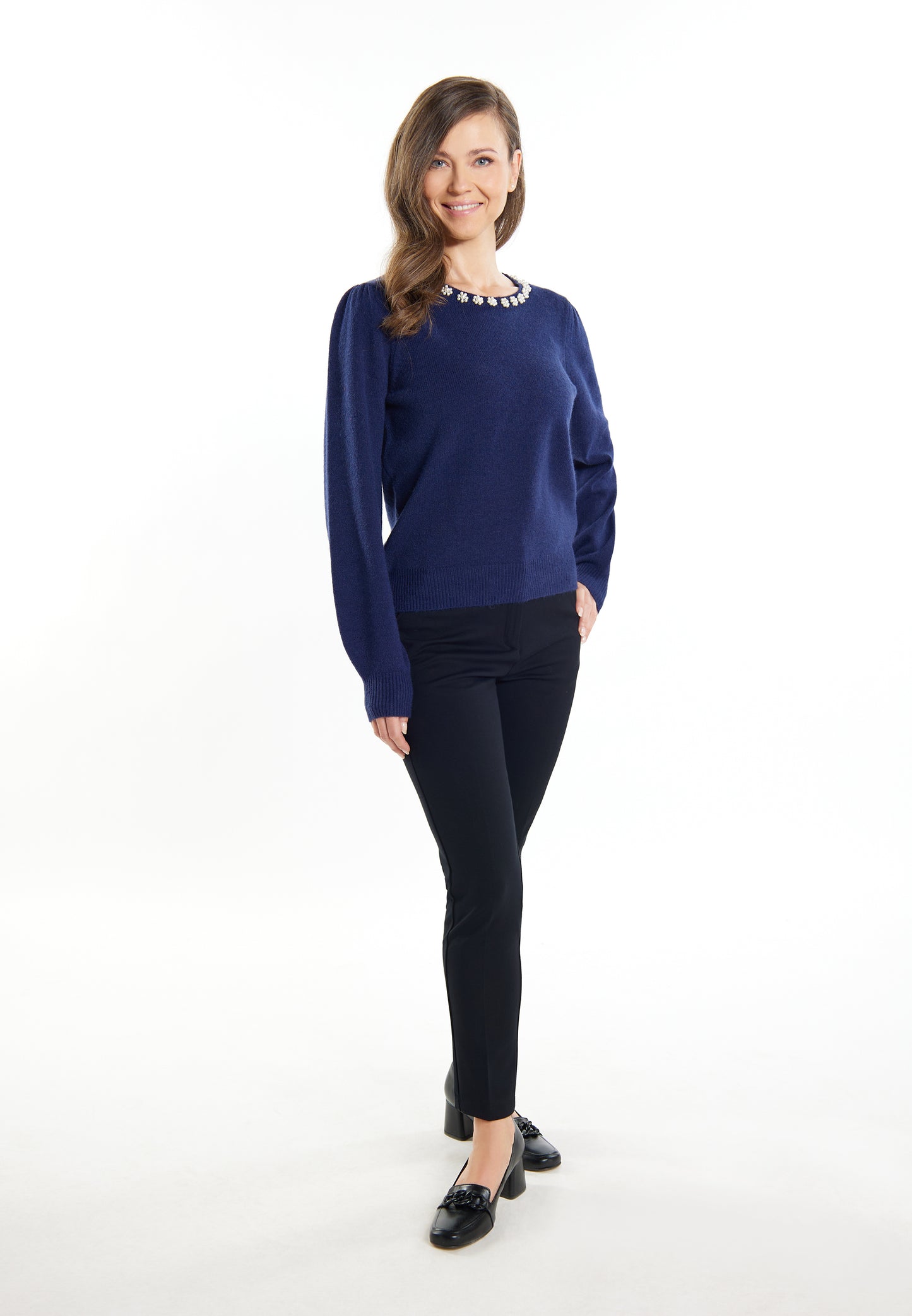 Jeona Women's Sweater With Pearls