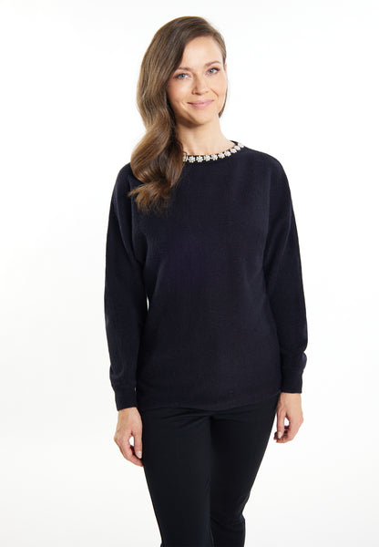 usha Damen Pullover mit Perle