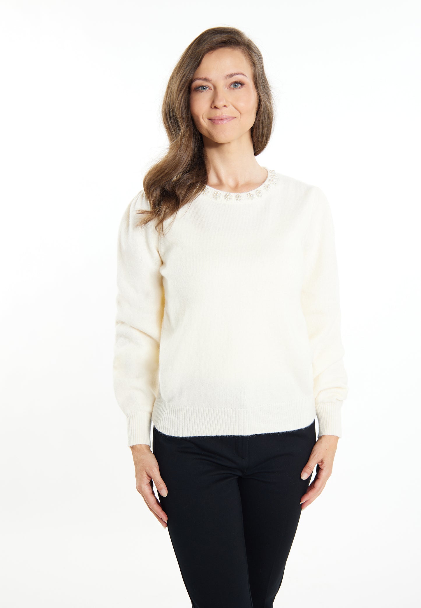 Jeona Women's Sweater With Pearls