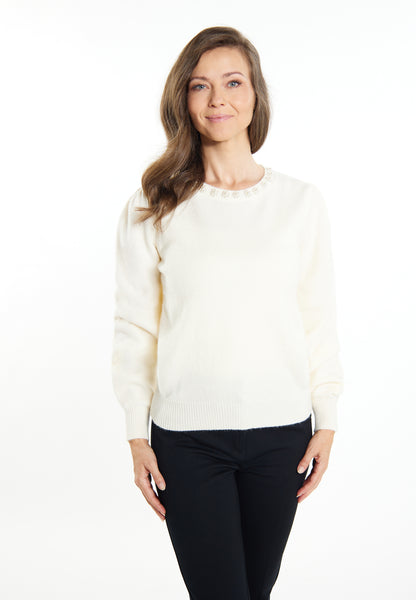 Jeona Women's Sweater With Pearls
