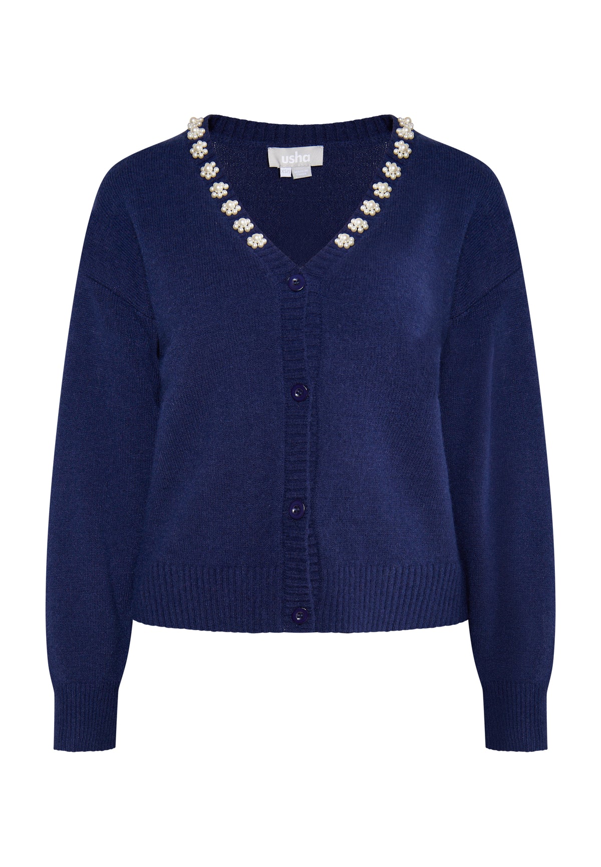 Jeona Women's Cardigan With Pearls