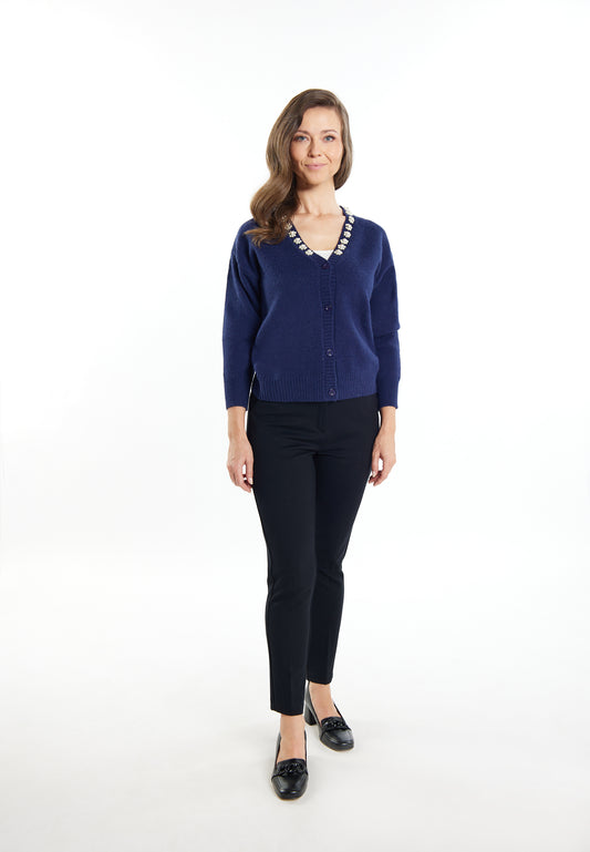 Jeona Women's Cardigan With Pearls