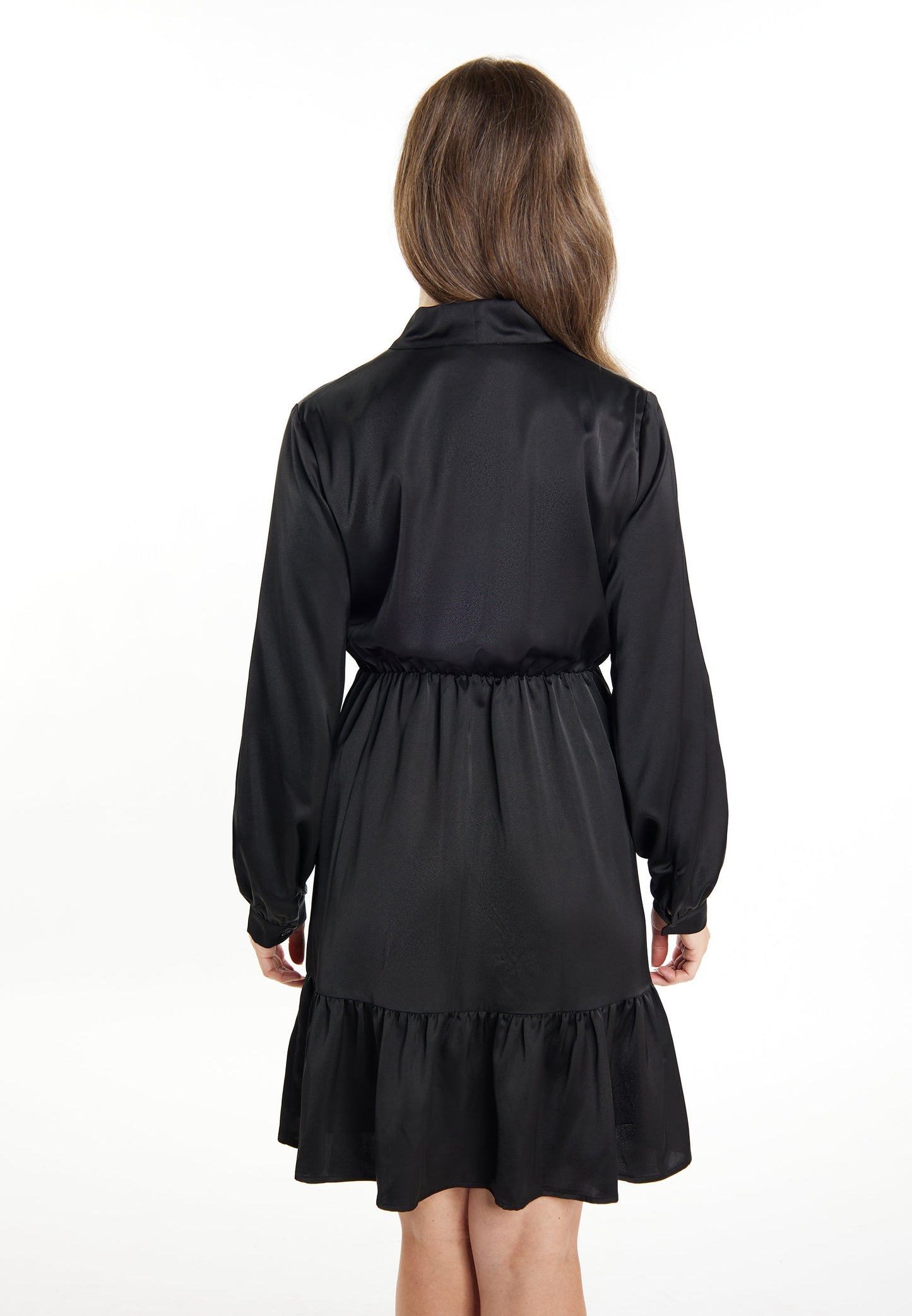 Usha black label Women's Midi Dress With Flounce