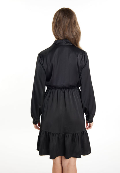 Usha black label Women's Midi Dress With Flounce