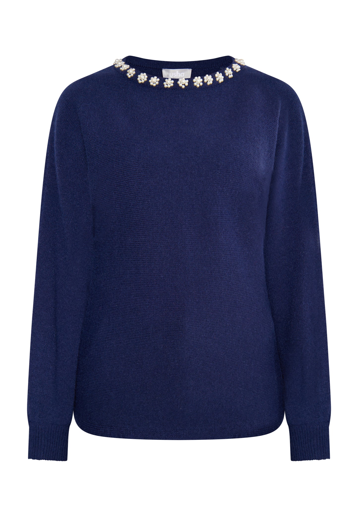 usha Damen Pullover mit Perle