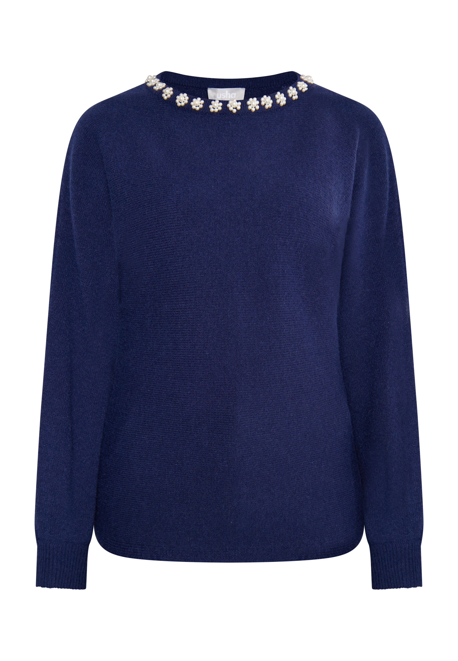 usha Damen Pullover mit Perle