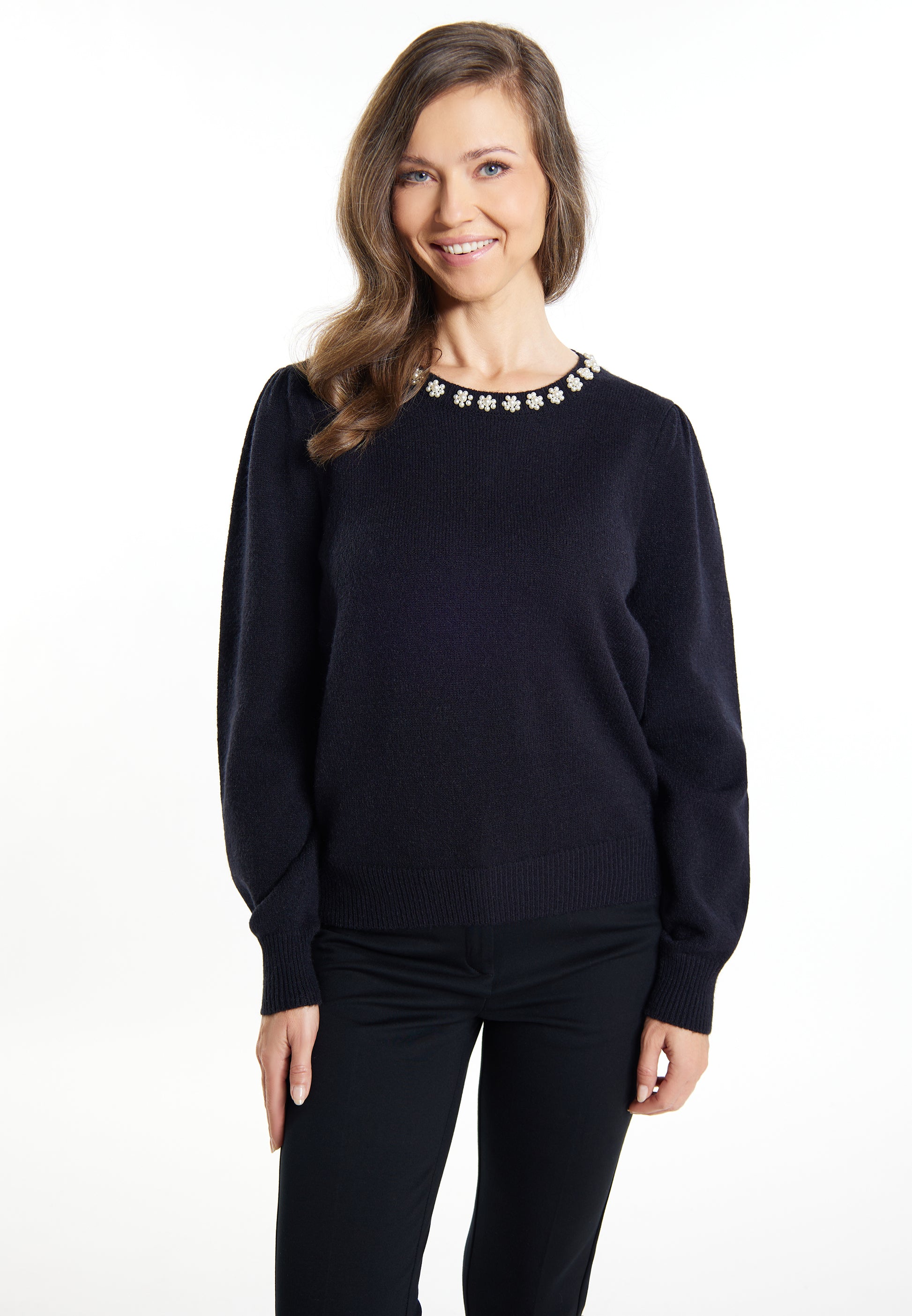 Jeona Women's Sweater With Pearls
