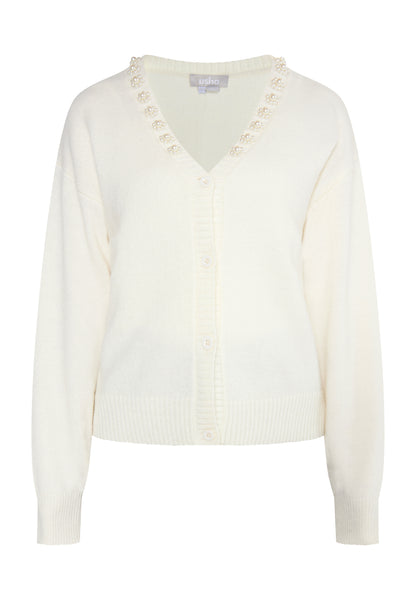 Jeona Women's Cardigan With Pearls