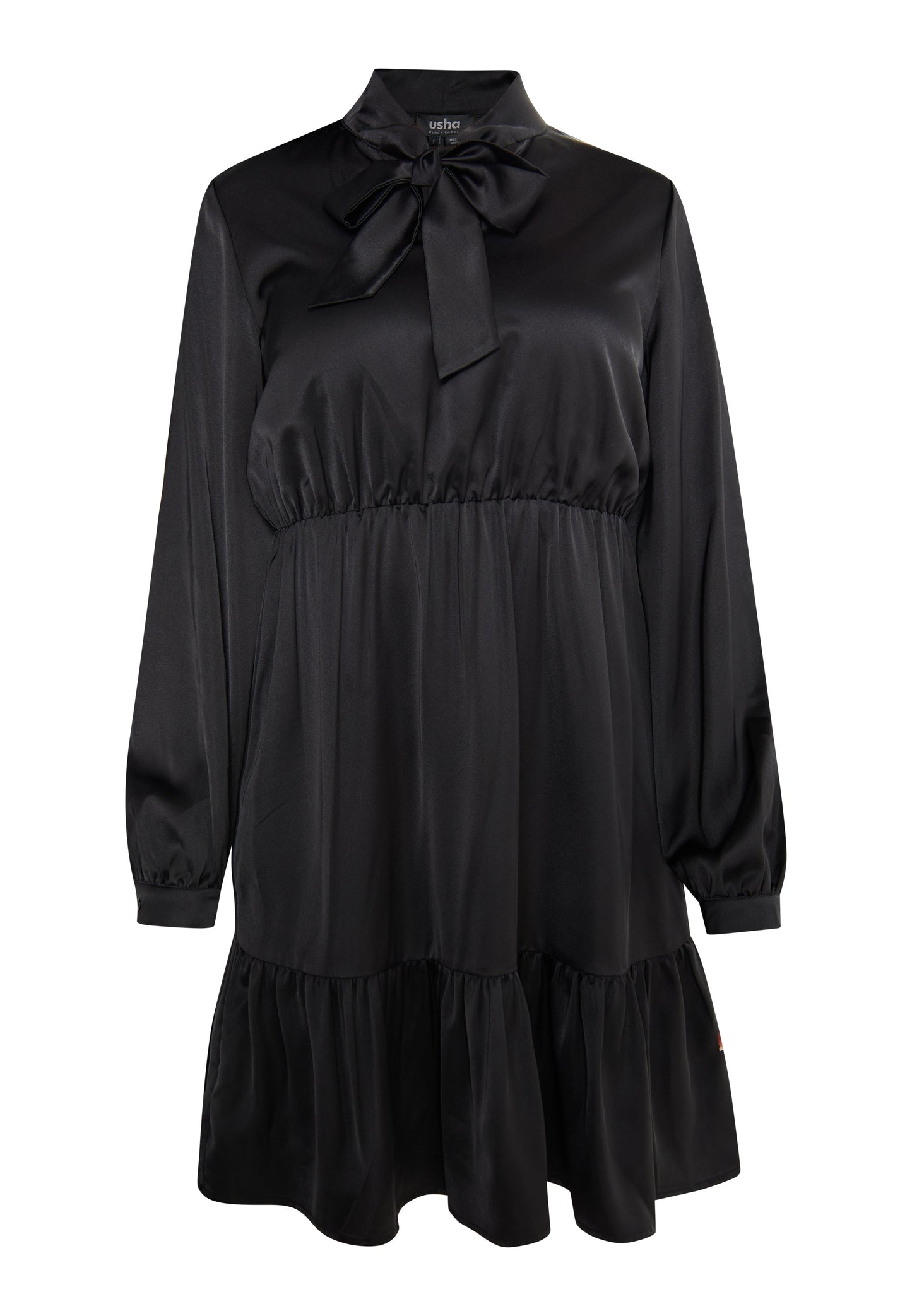 Usha black label Women's Midi Dress With Flounce