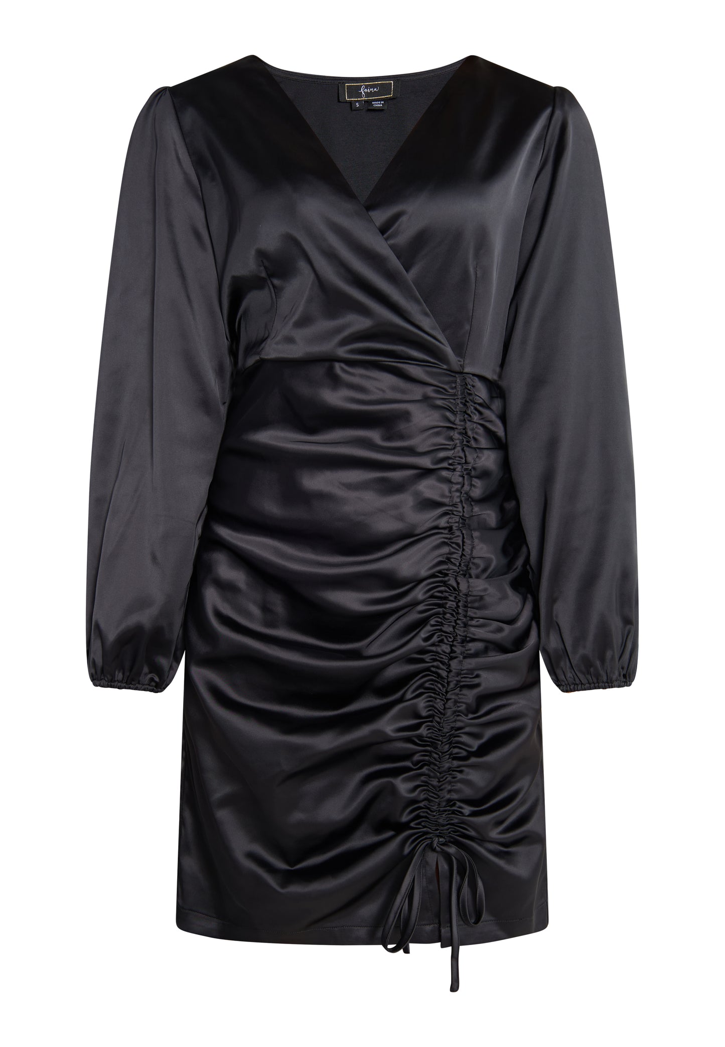 faina Damen Satin Minikleid