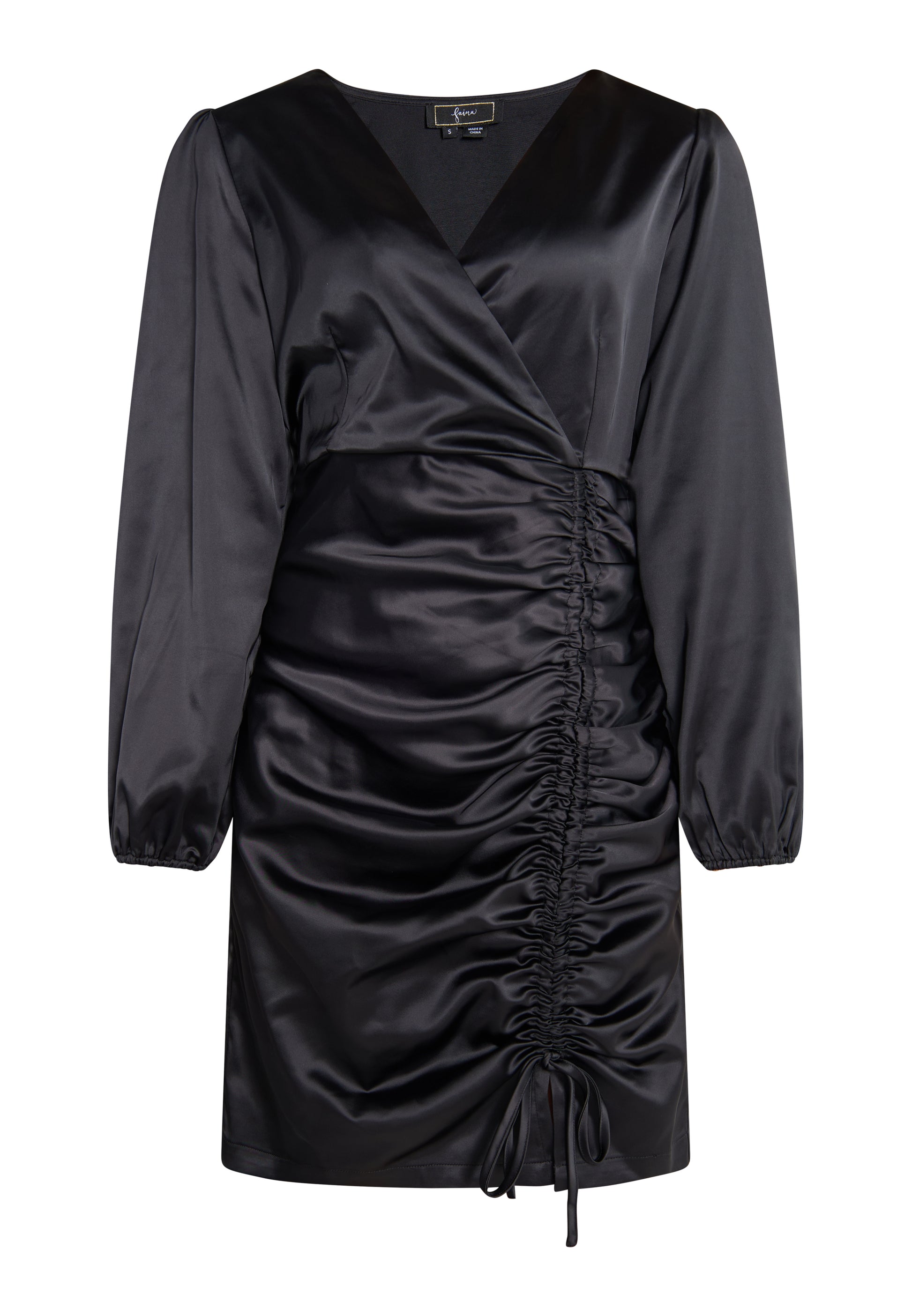 faina Damen Satin Minikleid