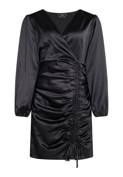 faina Damen Satin Minikleid