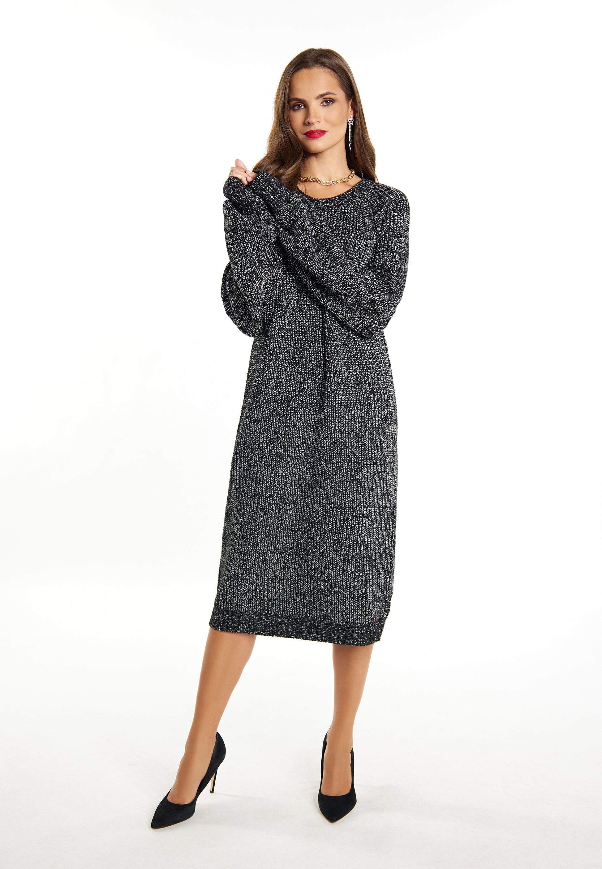 faina Damen-Strickkleid