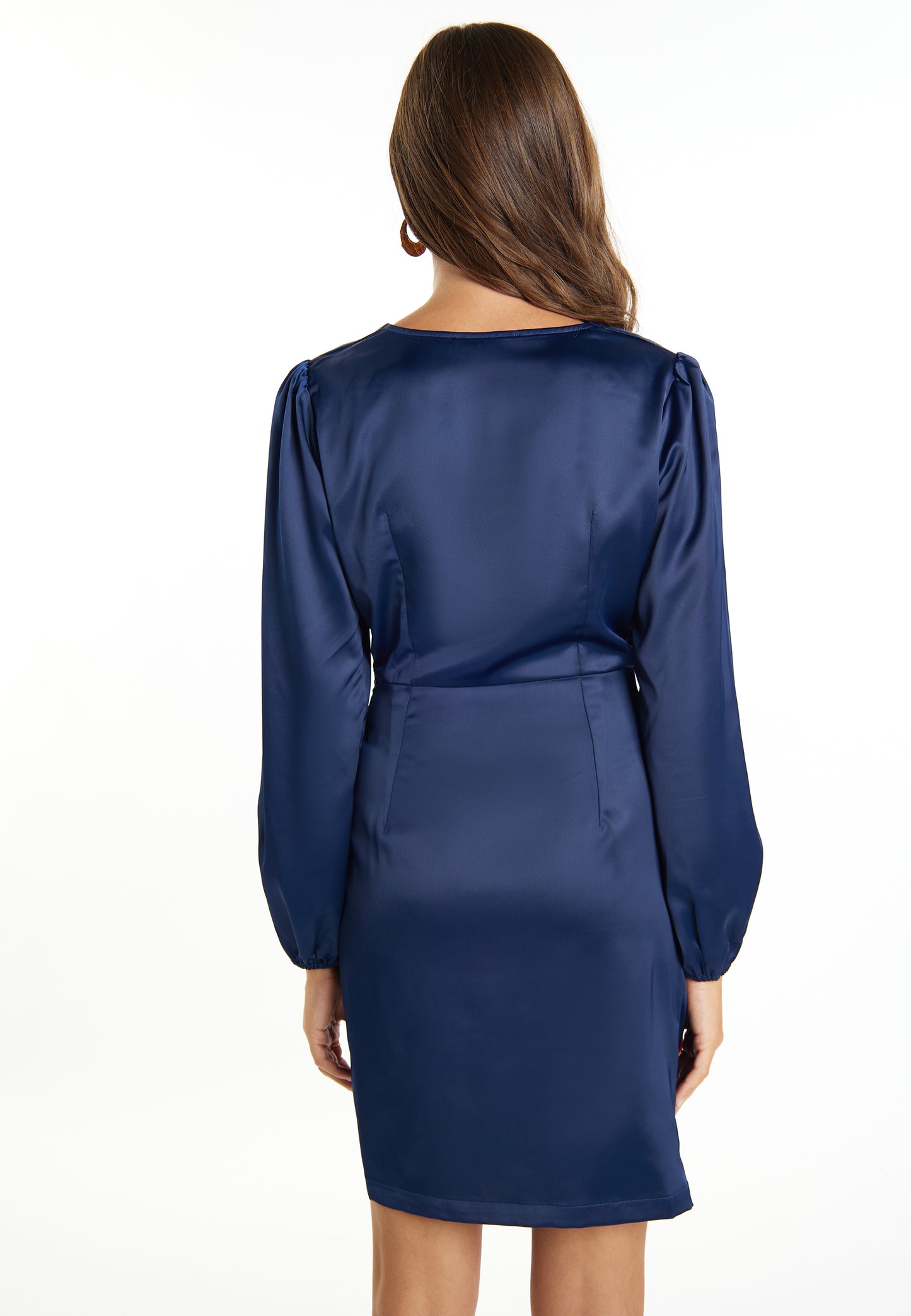 faina Damen Satin Minikleid