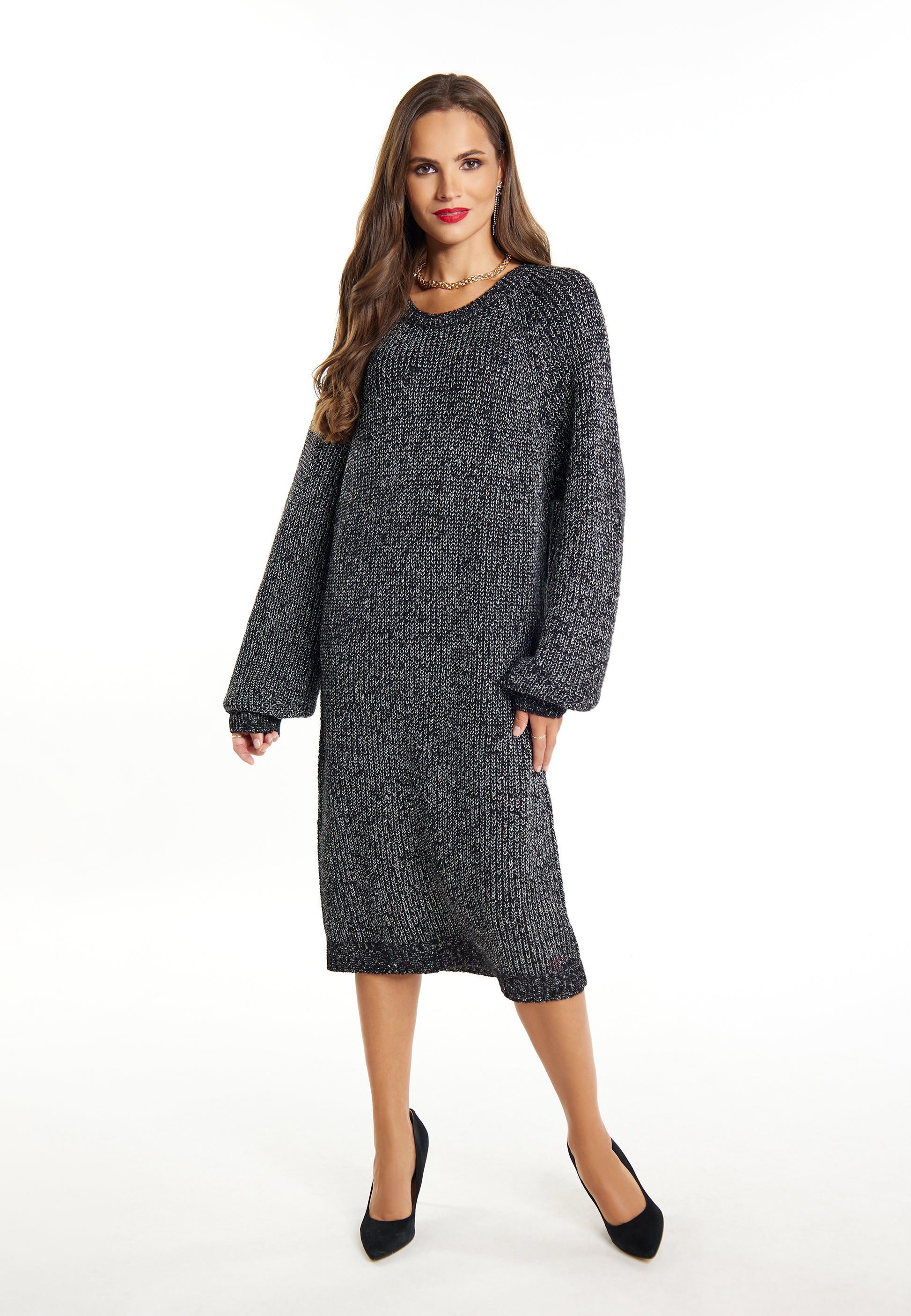 faina Damen-Strickkleid