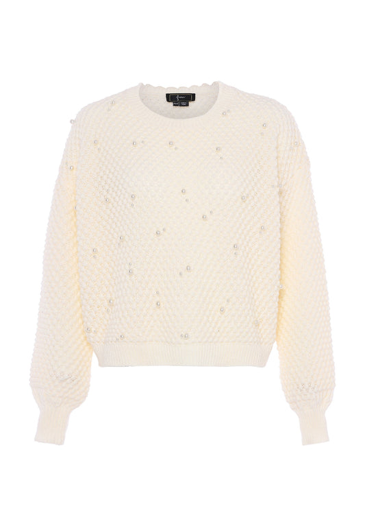 Faina Women's Sweater With Pearls