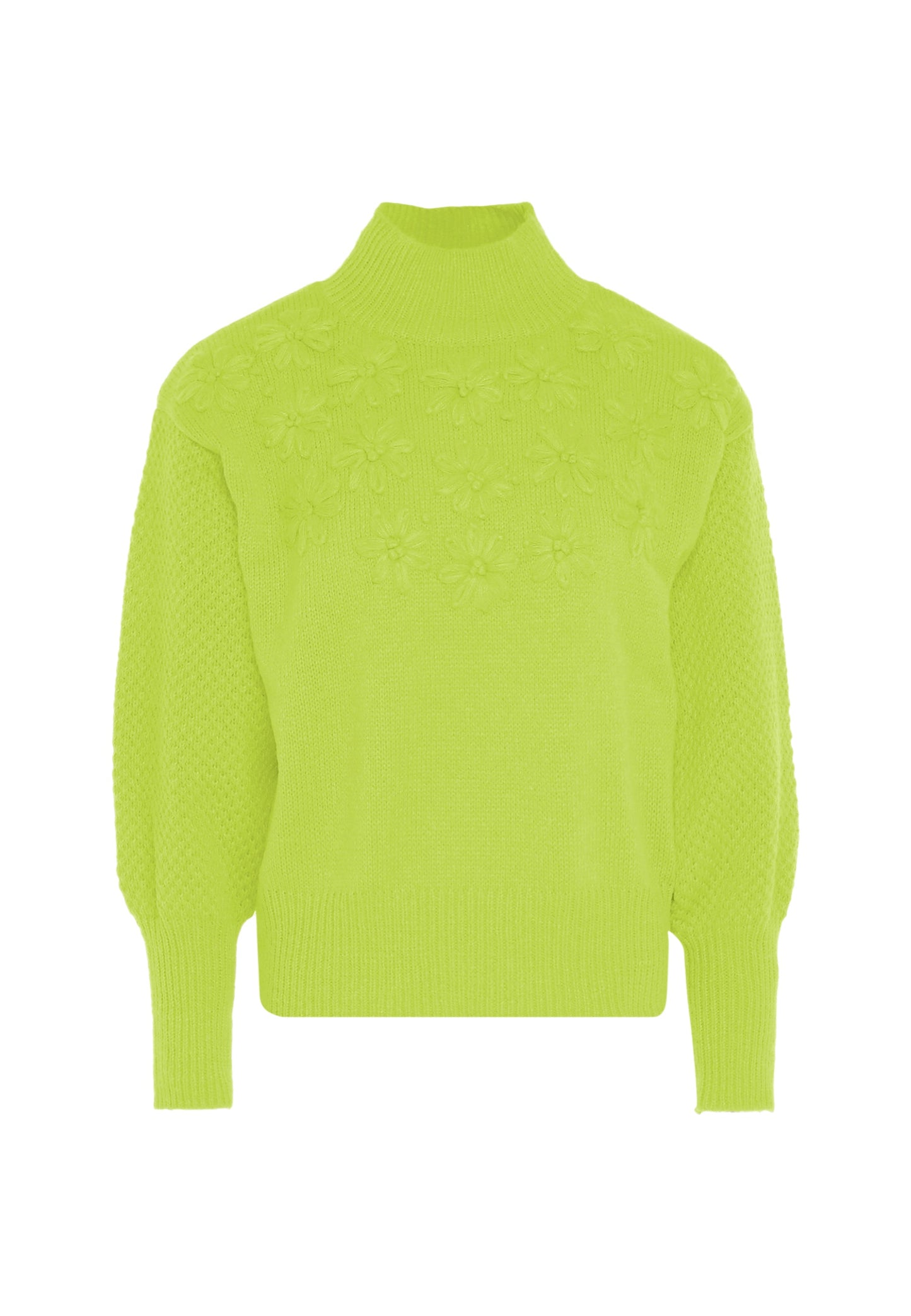 Mymo Women's Sweater With Floral Embroidery