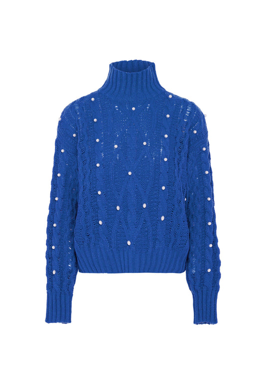 Faina Women's Sweater With Pearls