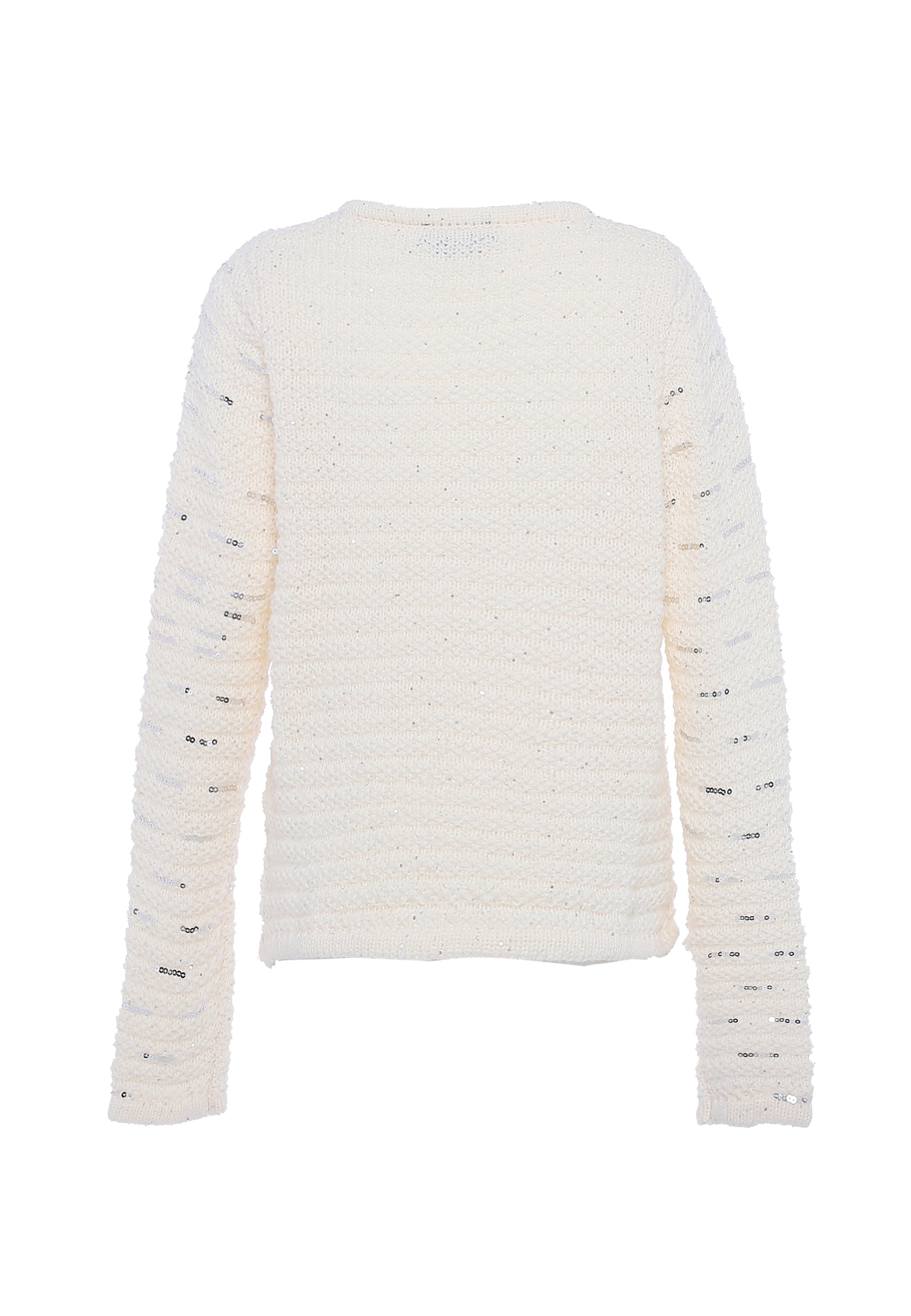 faina Damen Strickjacke mit Pailletten