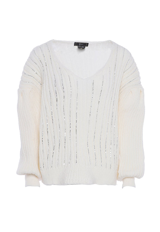 Faina Women's Knitted Sweater With Sequins