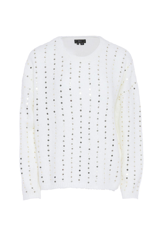 Faina Women's Knitted Sweater With Sequins