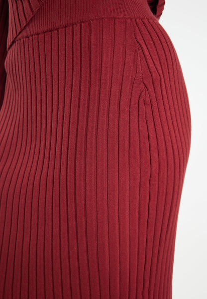 Faina Women's Skirt With A Ribbed Knit Look