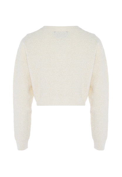 Mymo at night Women's Cardigan With Fancy Yarn