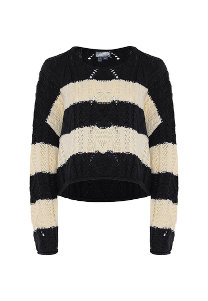 Dreimaster vintage Women's Sweater With Stripes