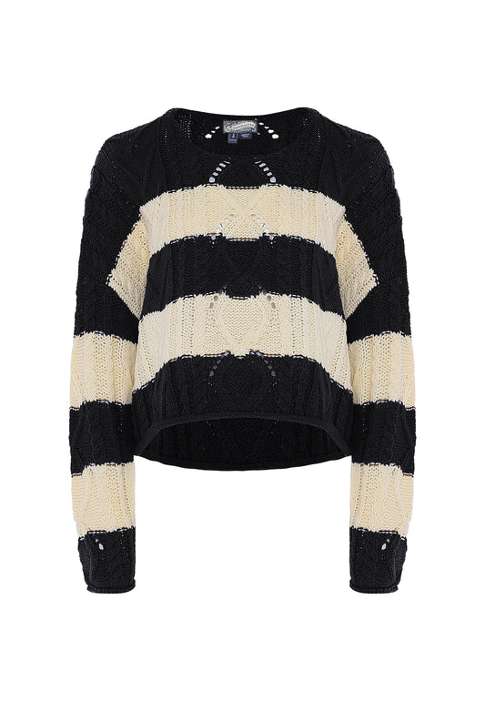 Dreimaster vintage Women's Sweater With Stripes