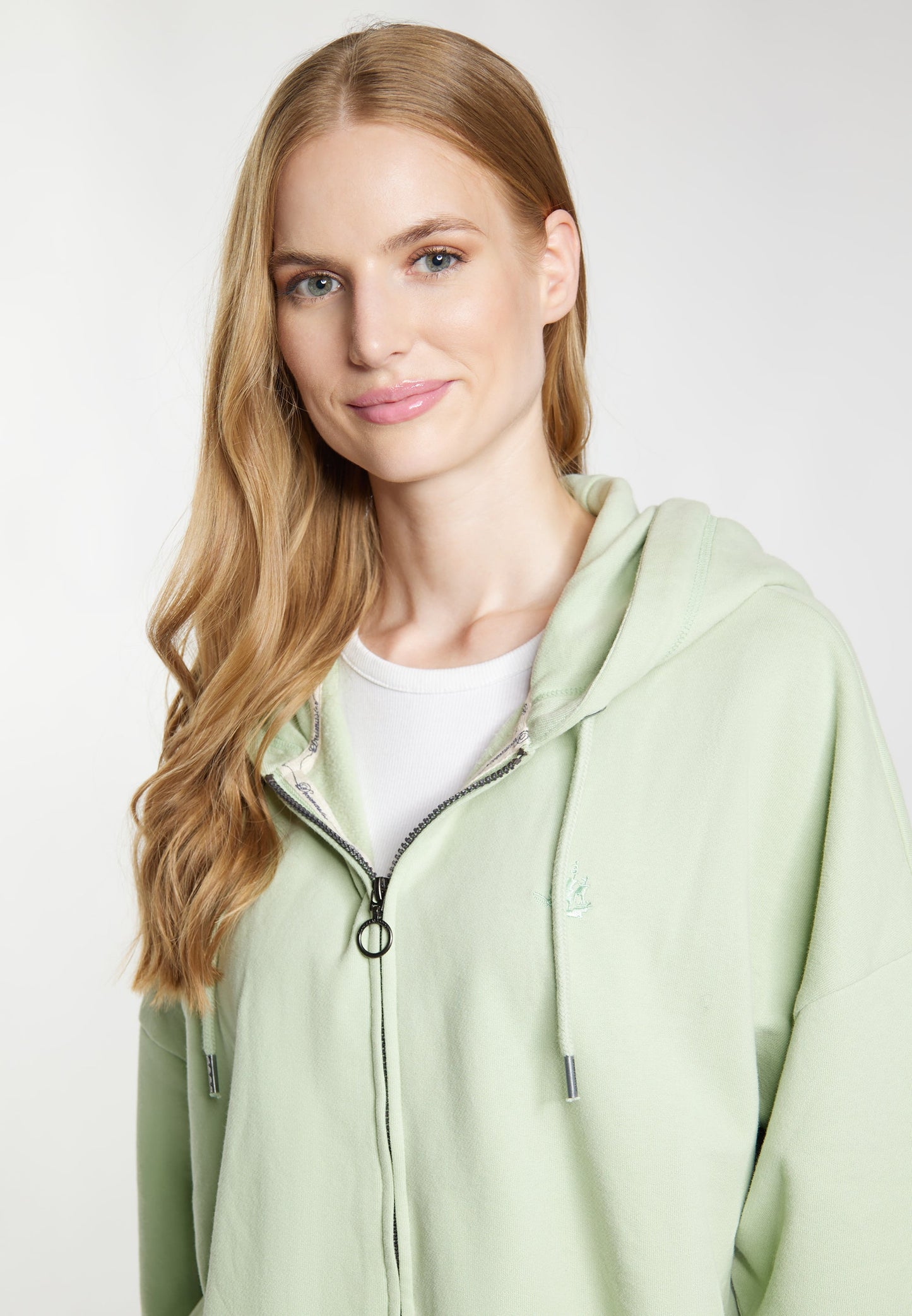 Dreimaster vintage Women's Long Sweat Hooded Jacket