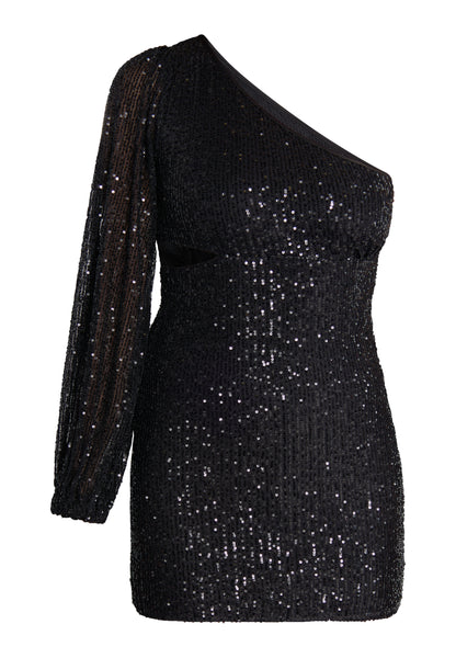 faina One Shoulder-Minikleid