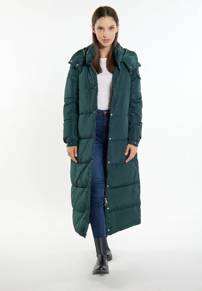 usha WHITE LABEL Women's Long Quilted Coat