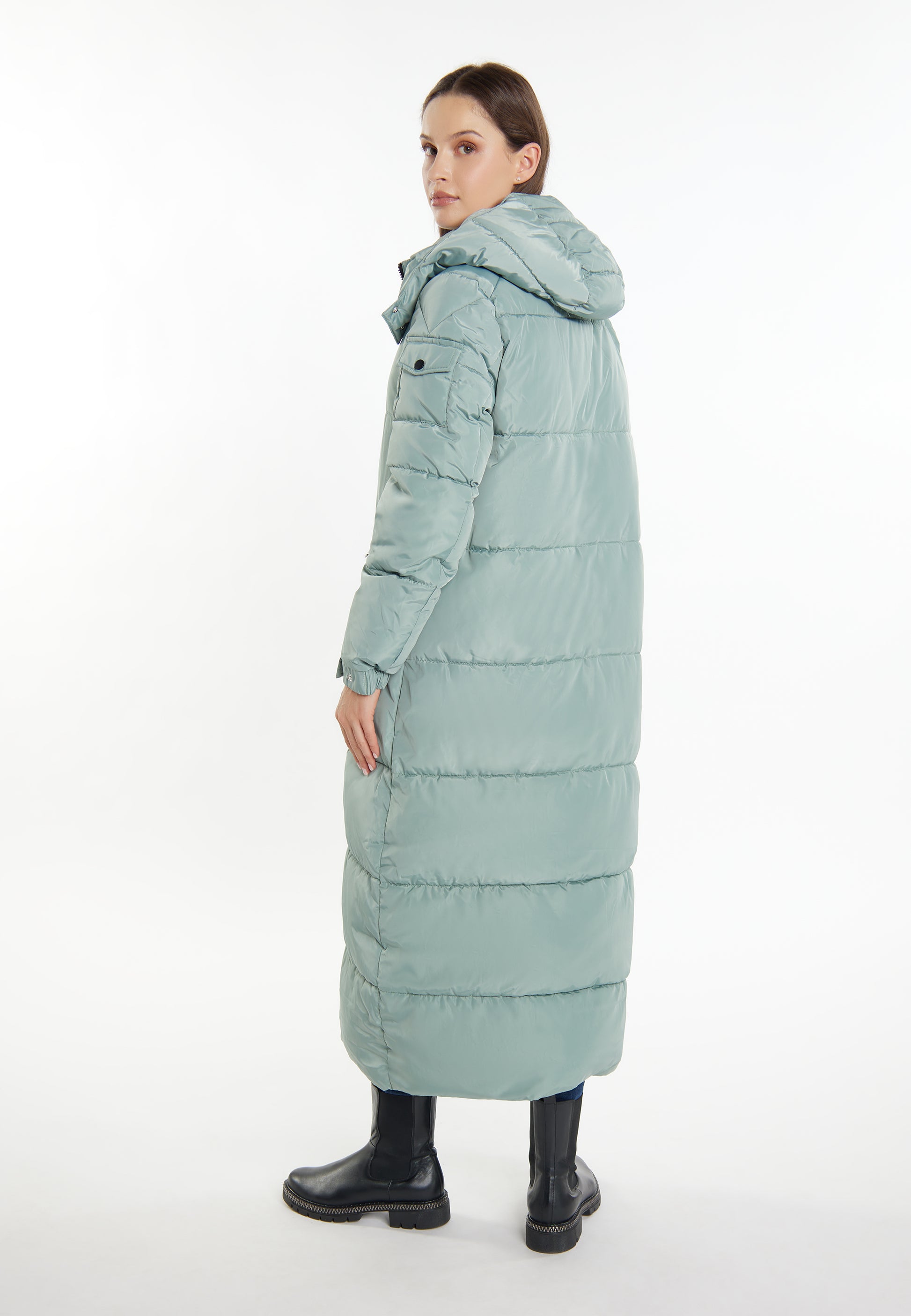 Halee Women's Long Quilted Coat